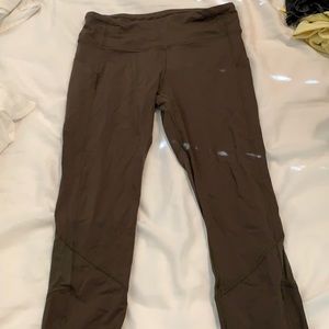 Green leggings size 6